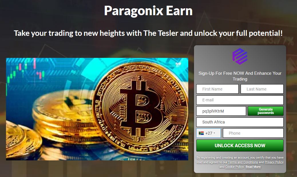 Paragonix Earn Platform